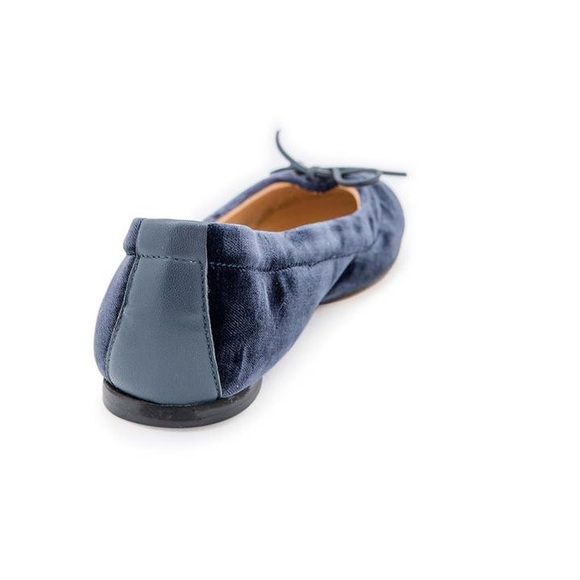 Emma Hope Ballet Flats - Ink Blue Velvet - Picture 3 of 6